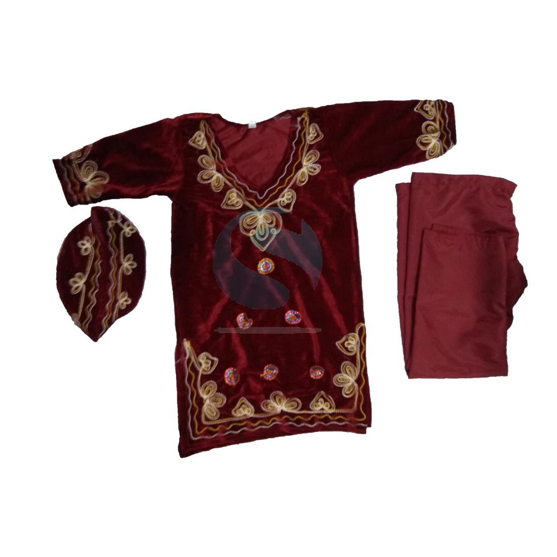 Semi-Crepe Zari Embroidered Kashmiri Saree, Indian Ethnic Dress, Girls  Sarees | eBay