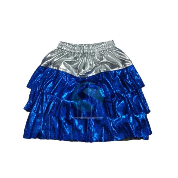 Western Dance Costume Blue And Silver Skirt 30134 Fancy Dress Store