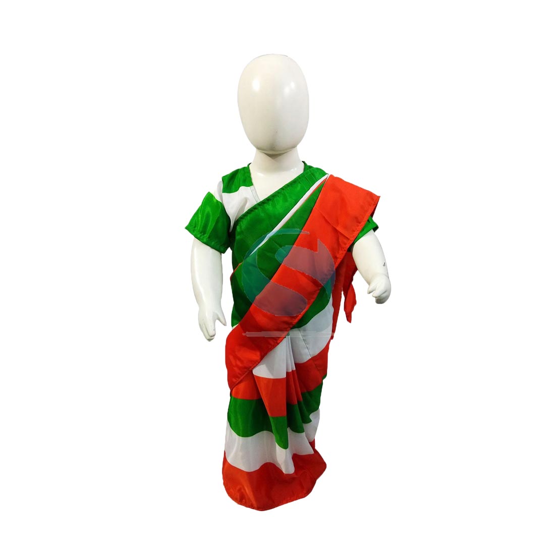 Buy BookMyCostume Mother India Bharat Mata Patriotic Independence Day Kids Fancy  Dress Costume 6 pc set 3-4 years Online at Lowest Price Ever in India |  Check Reviews & Ratings - Shop The World