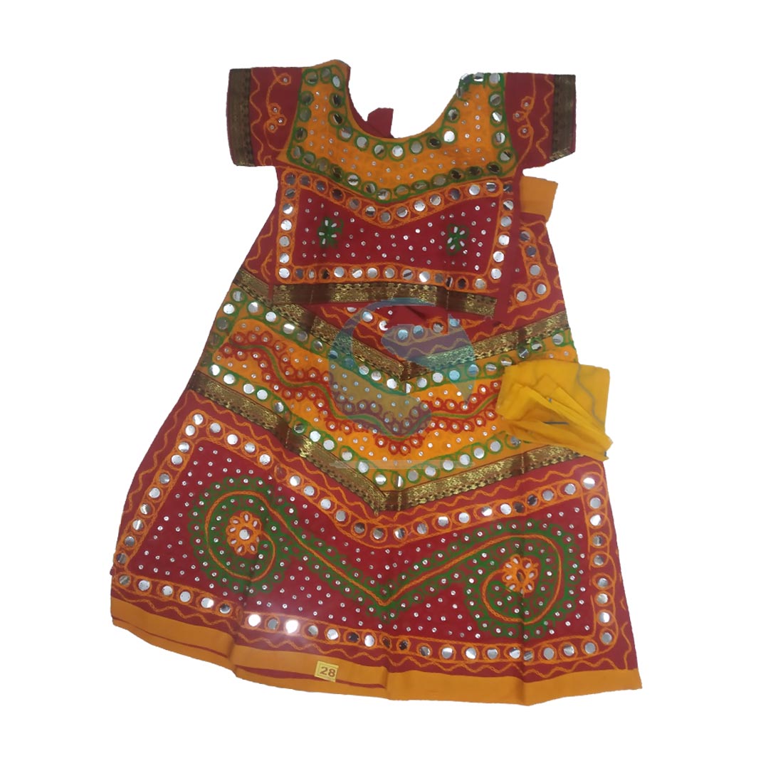 Buy TAN ANSH Pure Cotton Gujrati Dress For Garba In Lahnga Pattern (INDIAN  TRADITIONAL) at Amazon.in