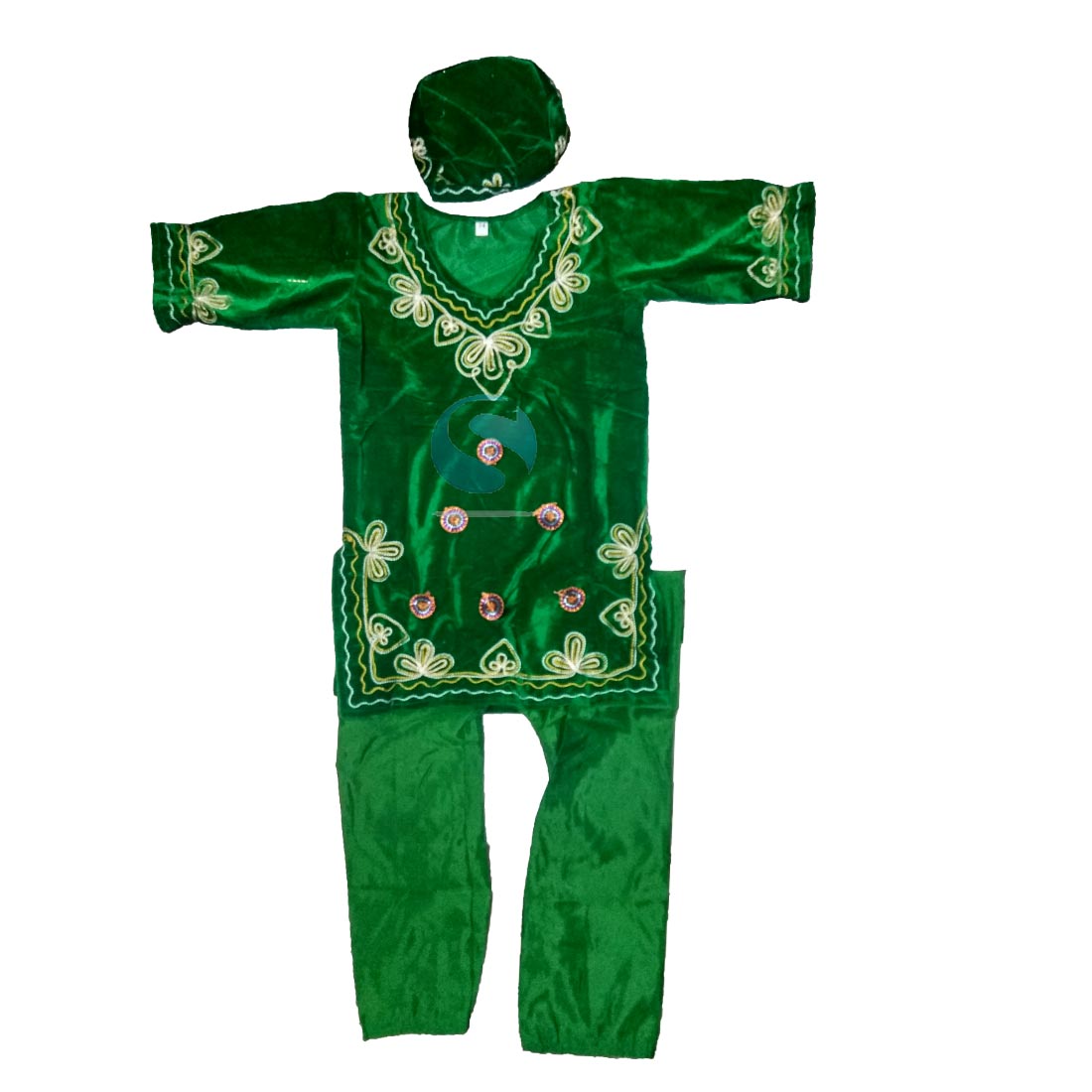 Kashmiri Traditional Dress For Boys With Cap – Sanskriti Fancy Dresses