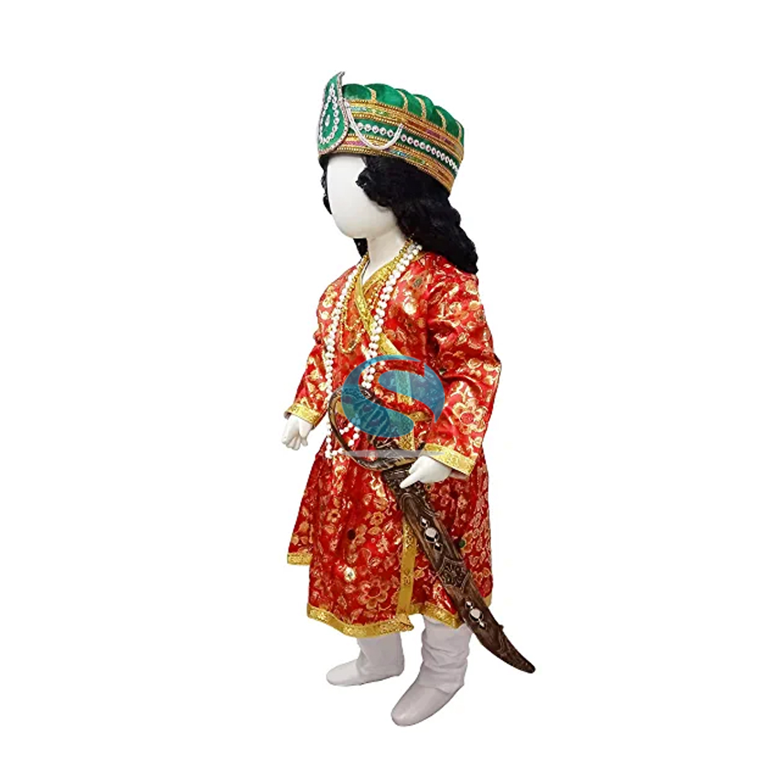 an Indian king, in Indian dress (Professional 3D rendering:1.3) by  (Realistic:1.3) World's most beautiful